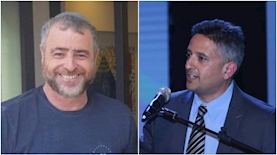 משה כהן ושמעון ריקלין, צילום: משרד המשפטים, חשבון הפייסבוק של שמעון ריקלין
